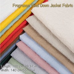 Fragrance Wind Down Jacket Fabric Embossed Grain Waterproof DIY By Metre