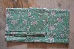 NO TARRIF CHARGES 100% ✅ Hand Printed 100%Cotton Vintage 10 Yard Fabric ZK-18