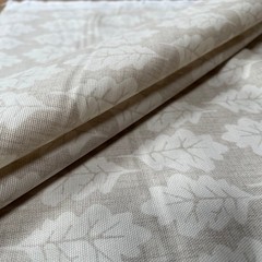 iLiv 100% Cotton Fabric 1.7 Metres Oak Leaf Pebble Cushion Curtain Upholstery