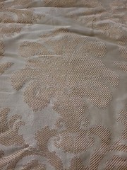 Gold Embossed Fleur De Lis /Paisley Design FABRIC