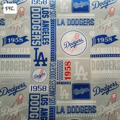 Sports Cotton Fabric by the ½ yard- Baseball Teams