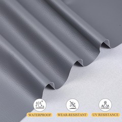Faux Leather Fabric, 55″ Wide Upholstery Fabric by The Yard Vinyl Fabric Outd…