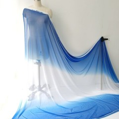 By yard Polyester Stretch Mesh Material Tulle Soft Ombre Net Fabric For Stage