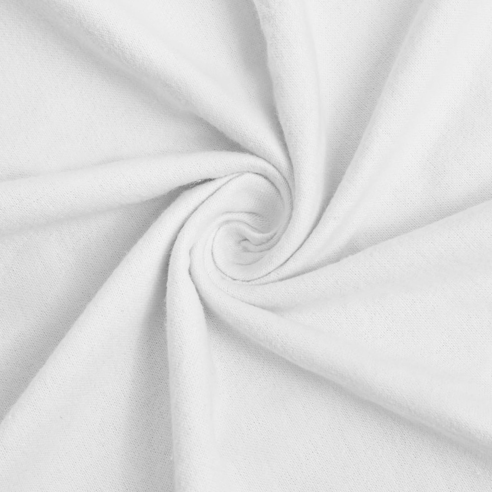 FAIBURUIC 43.3″ Wide Soft Cotton Flannel Fabric by the Yard, 190GSM Lightweig…