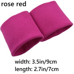 1 Pair Sweater Coat Cuff Fabric Rib Knit Cotton Stretch Trim Sew DIY Soft Casual