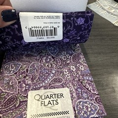 12 Quarter Flats 100% Cotton Jo-Ann Fabric Sewing Quilting NOS Patterns Purple