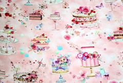 Robert Kaufman Fabric Blossom Bake Shop 22695 Cakes on Light Pink 19″ x 43″