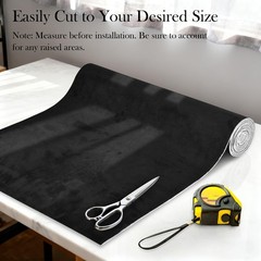 Garifon Suede Headliner Fabric, 96″ L×60″ W Black Car Headliner Material, Tel…
