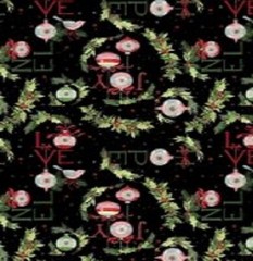 JOY OF GIVING WORDS BLACK by WILMINGTON PRINTS BTY