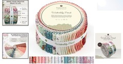 Ultimate Quilting Companion: 40 Floral Fabric Strips in Waterlily Pond