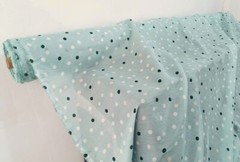 1 Yard X 1.35 meter Cute Polka Dots Material Lining Natural Silk Cotton Fabric