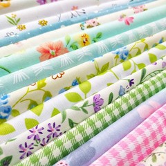 25 PCS Cotton Fabric Squares 12×12 Inch 30x30cm Floral Precut Quilting Sheet