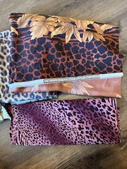 Jungle Animal Border Print Fabric Printmaker International Giraffe Leopard