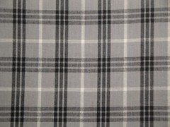 Grey Black White Large Bentley Plaid Homespun Quilt Home Decor Sewing Fabric