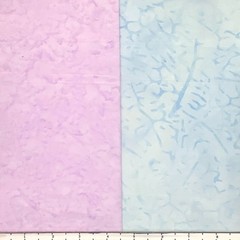 Lot 10 Fat Quarters Pink & Blue Light Batik Lunn Fabric FQ Pack Cotton Lavender