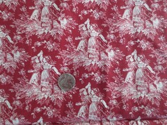 4953. 2 DANCING GIRLS Quilting COTTON FABRICS – 45″ x 5/8 yd & 45″ x 3/4 yd.
