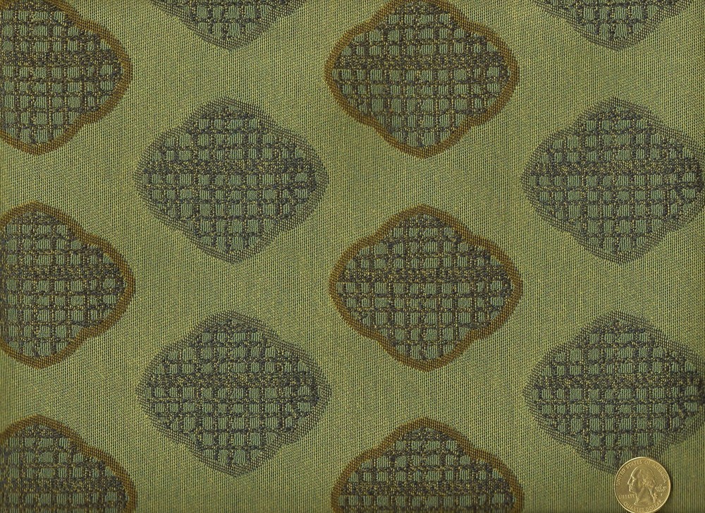 CF Stinson Good Fortune Ming Mid Century Modern Geometric Upholstery Fabric