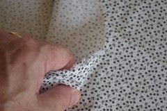 By 1/2 Yd, Vintage, Black Calico on White Quilt Cotton, P&B/Sampou, N1118
