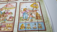Farmer’s Market Panel 23×42 Kelly Mueller P&B Textiles Bunny Teddy Bear