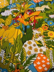 House ‘N Home Fabrics Animal Forest Jungle Drapery Fabric Multi Color