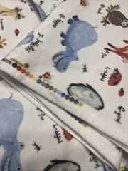 Animal Alphabet Minky Fabric Micheal Miller Zoo Animals