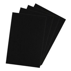 1/3/10/15Pcs Black Self Adhesive Felt Sheets Soft Velvet Sticky Back for Jewelry