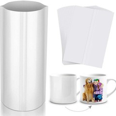 Reusable Pet Shrink Wrap for 20Oz Sublimation Tumblers White Bottle Wrap 20Pcs