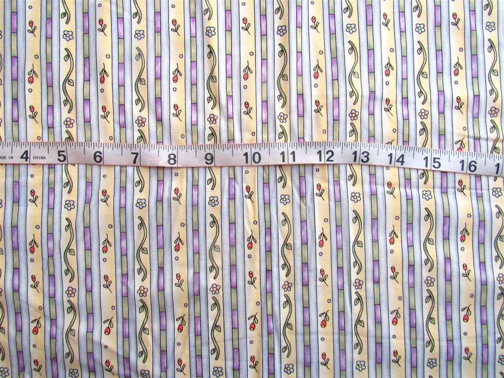 5/8 yd 100% Cotton Fabric by Dianna Marcum for Marcus Brothers, Stripes