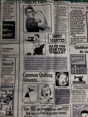1/2 Yd Quilting News Newspaper Sewing Peace By Piece Cotton Patchwork Print