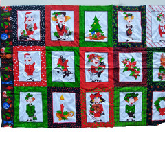 VTG Loralie Harris Holiday Delight 2006 Loralie Designs Fabric Panel 23″ x 42″