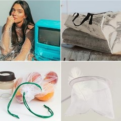 29.5 x 59 Inch White Mesh Fabric Slightly Stretchy for Sewing Projects | Sew Sho