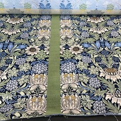 Sunbrella Sunflower Square Blue Pillow Panel Outdoor Upholstery Fabric