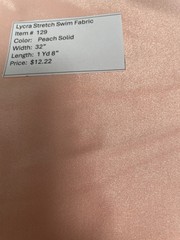 Item #129. Lycra Stretch Swim, Dance, Or Costume Fabric