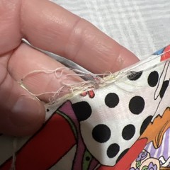 RARE! VTG Elinor Peace Bailey Print fabric Unique Dolls Clowns Ladies