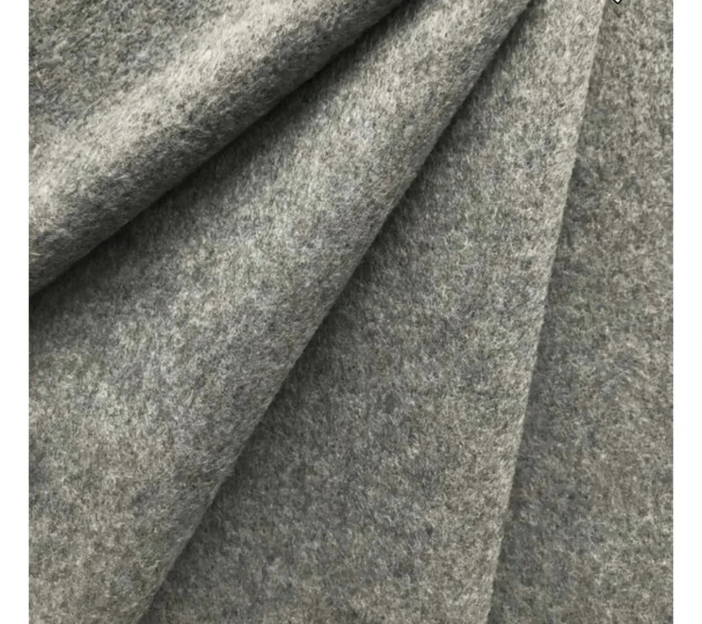 $26 for 2 Yards Real Wool Quality (Flannel) Fabric – Heather Light Gray