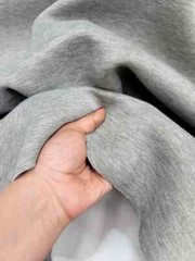 Fabric sold by the Yard Stretch Scuba Gray Matte Super Techno Fashion