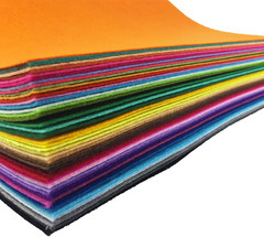 48 pzas fieltro 8×12 pulg (20x30cm) colores surtidos 1mm costura manualidades