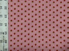 Strawberries All over Quilting Fabric – 9” x 14” Piece