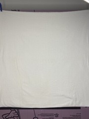Terry Chenille White 92″x92″ Wide Cotton Fabric Cloth Quilt Bedspread
