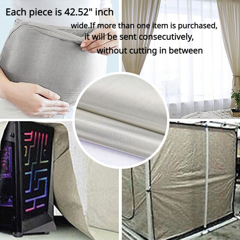 Anti Radiation Mesh Fabric EMF/EMI/RF/RFID Protection Shielding Blocking Cloth~