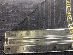 Durham Navy 30% Finest Mohair 70% Wool English Antique Stipe Suiting 2.8m 240g/m