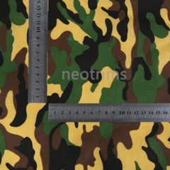 Camouflage Print Woven Fabric Military Theme & 100% Cotton VOILE Crafts Projects