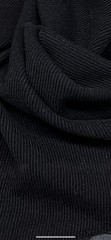 $40 for 2 Yards-100% Real Wool Coating Cavalry Twill Italian Fabric-BLACK COLOR