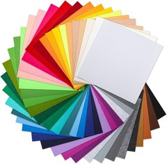 40PCS 12 x 12”(30 X 30cm), 2mm Thick Stiff Felt Fabric Sheets Assorted Colour…