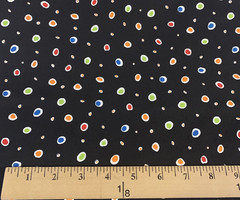 Polka Dot Fabric FQ By Jennifer Garant For Timeless Treasures Green Blue Black