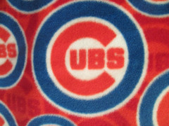 MLB Chicago Cubs Major League Baseball Circle Logo Fabric – By the Yard – 58″ W