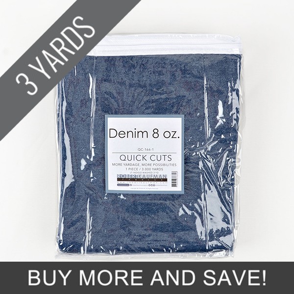 Lt Indigo Denim 8 Oz – 3 Yard Quick Cut by Robert Kaufman
