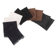 5 Pairs Pure Cotton Threaded Edge Fabric Knitted Cuffs for Sleeves Elastic