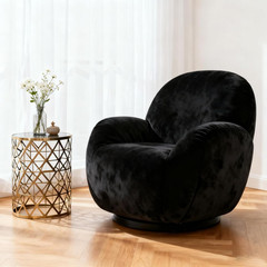Suede Fabric Double-Side Soft Upholstery Material 64″ W×36″ L Black