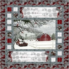 Hoffman – Frosted Holidays – Packed Holly – Christmas, Fabric by the Yard